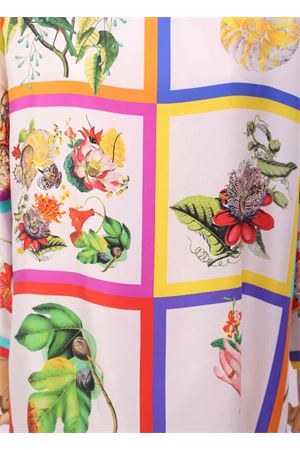Maxi t-shirt in seta con fantasia botanica Laboratorio Capri | MAXITSBOTANICAFOULARD